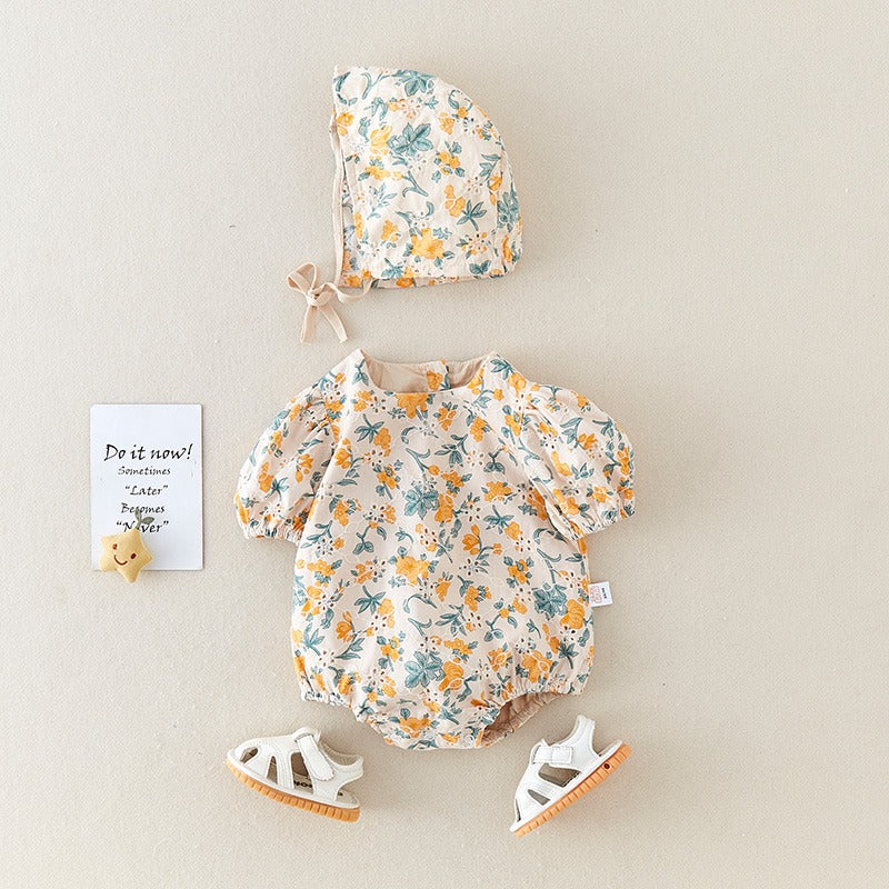 Newborn Summer Thin Jumpsuit Cute Baby Girl's Romper - Harmony Gallery