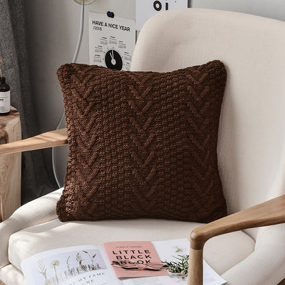 Knitted Nordic Style Woolen Pillow Living Room Sofa Cushion - Harmony Gallery