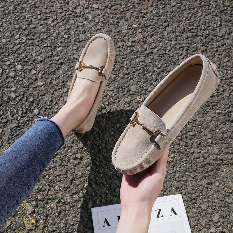 Genuine Leather Fashion All-Match Soft Women's Flat Loafer - Harmony Gallery
