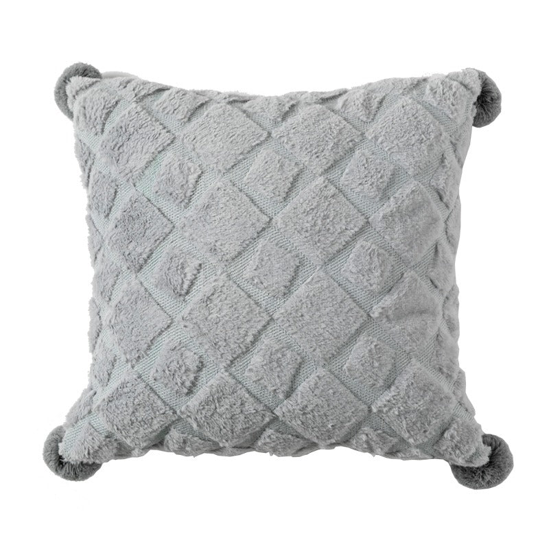 Embroidered Pompon Living Room Sofa Cushion - Harmony Gallery