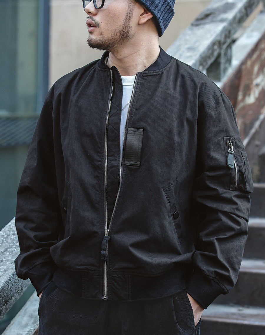American Retro Air Force MA1 Bomber Military Men's Jacket - Harmony Gallery