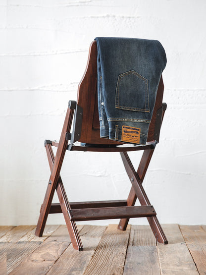 Tooling Retro Washed Ripped Slim-Fit Nine-Point Men's Jeans - Harmony Gallery