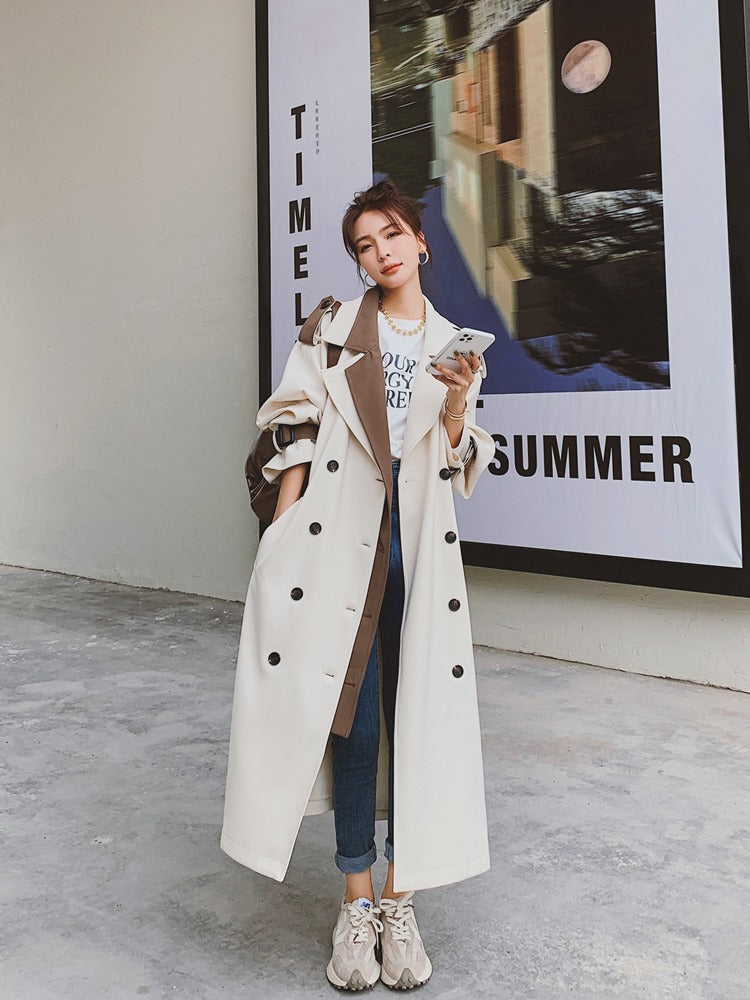 Loose British Style High Sense Women's Windbreaker - Harmony Gallery