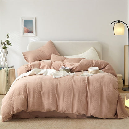 Skin-Friendly Double-Layer Four-Piece Candy Bed Set - Harmony Gallery