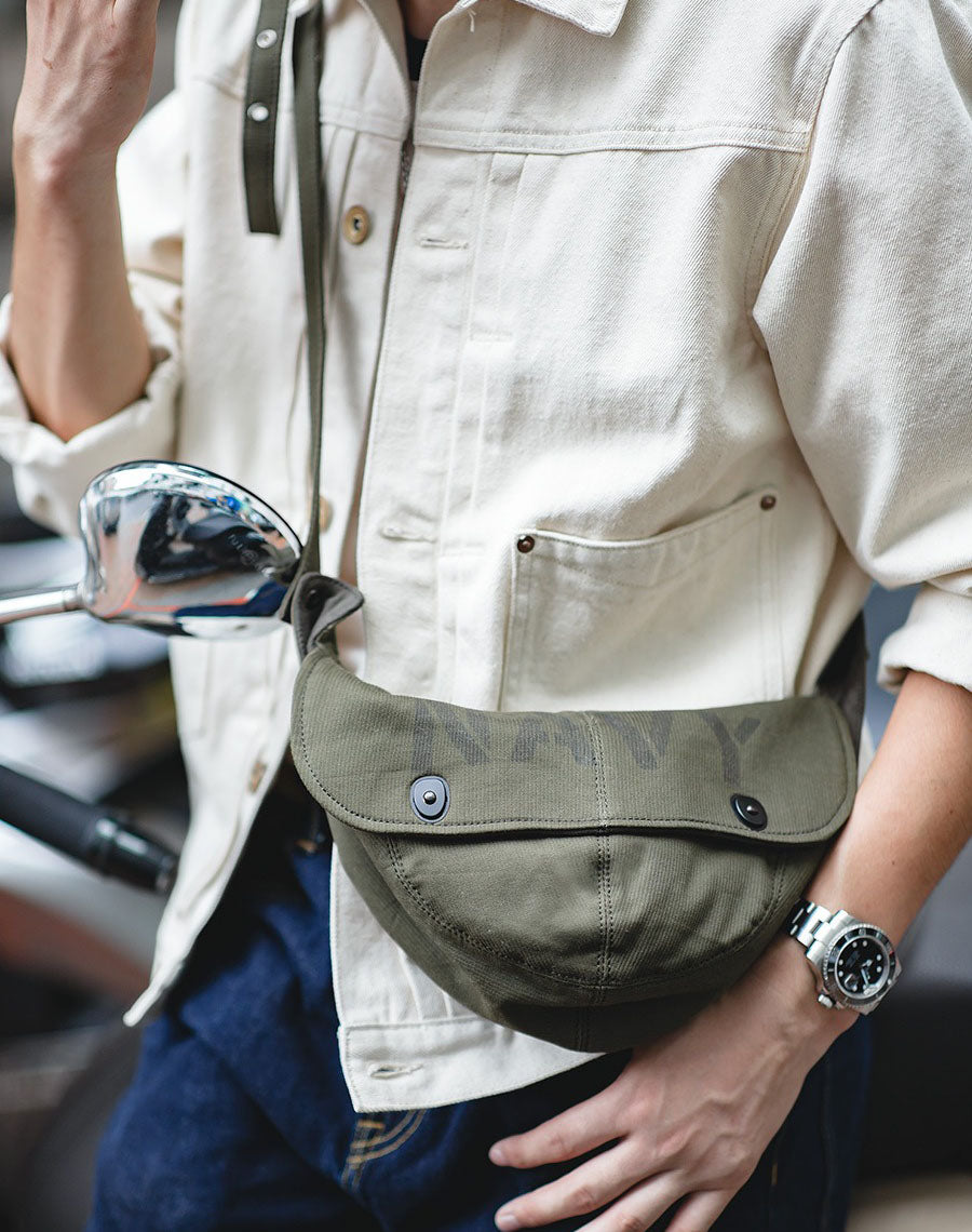 Tooling American Retro Military Navy N1 Multifunctional Men's Hat Bag - Harmony Gallery