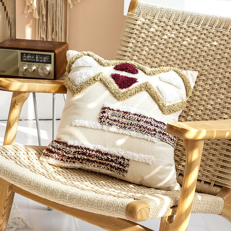 Simple Plush Moroccan Tufted Living Room Sofa Cushion - Harmony Gallery