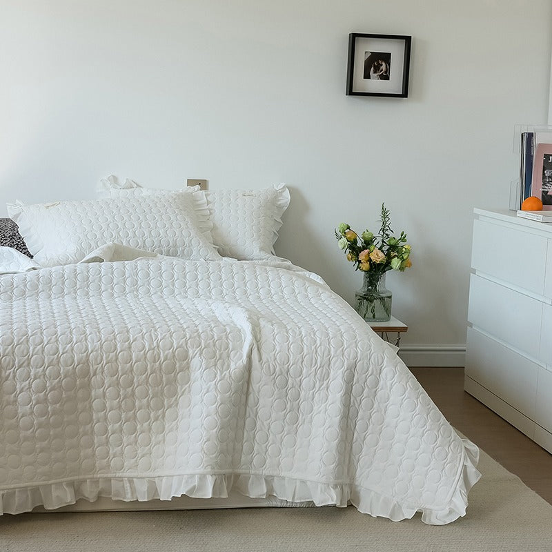 French Lace Multifunctional Washed Cotton Bed Cover - Harmony Gallery