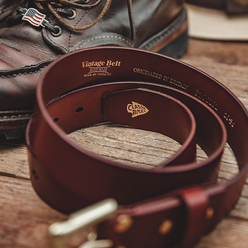 American Handmade Brass Release Firefighter Men's Belt - Harmony Gallery