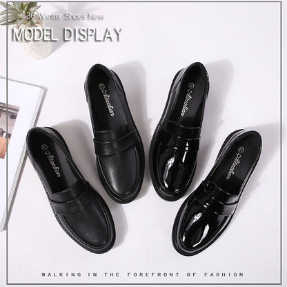 British Style All-Match Leather Formal Women's Loafer - Harmony Gallery