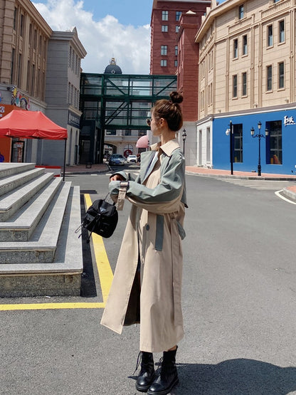 High End Fashion Casual British Style Women's Windbreaker - Harmony Gallery