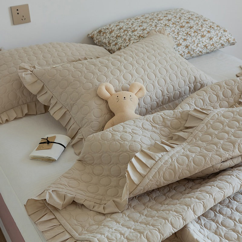 French Lace Multifunctional Washed Cotton Bed Cover - Harmony Gallery