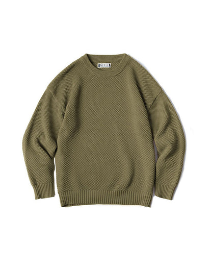 Tooling Retro Pineapple Pattern Drop-Shoulder Men's Sweater - Harmony Gallery