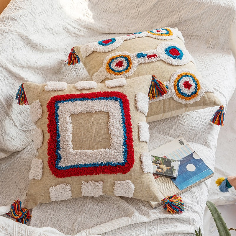Handmade Moroccan Bohemian Living Room Sofa Cushion - Harmony Gallery