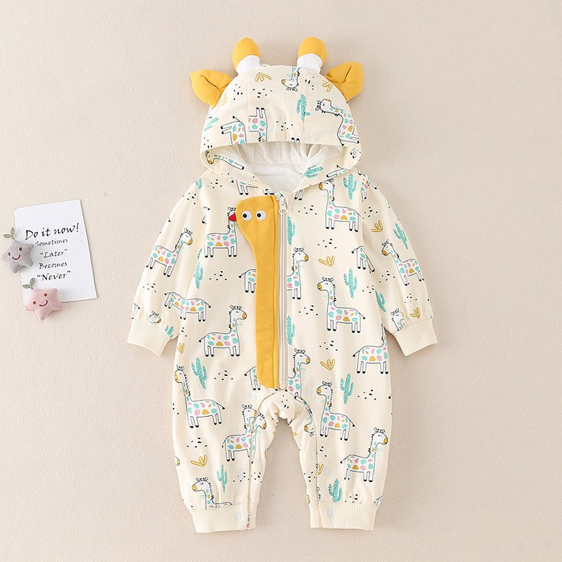 Cute Newborn One-Piece Baby Boy's Romper - Harmony Gallery