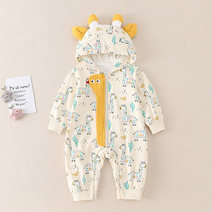 Cute Newborn One-Piece Baby Boy's Romper - Harmony Gallery