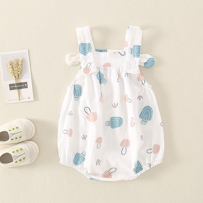 Summer Thin Suits Sling Princess Baby Girl's Romper - Harmony Gallery