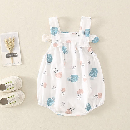 Summer Thin Suits Sling Princess Baby Girl's Romper - Harmony Gallery
