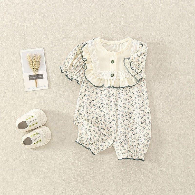 Summer Thin Newborn Jumpsuit Baby Girl's Romper - Harmony Gallery