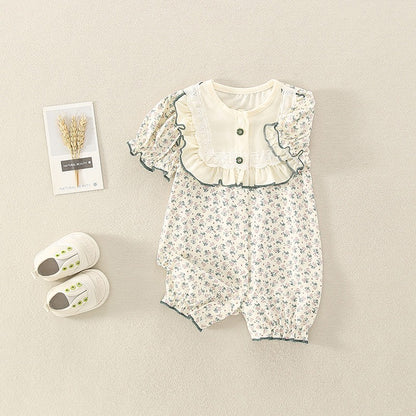 Summer Thin Newborn Jumpsuit Baby Girl's Romper - Harmony Gallery