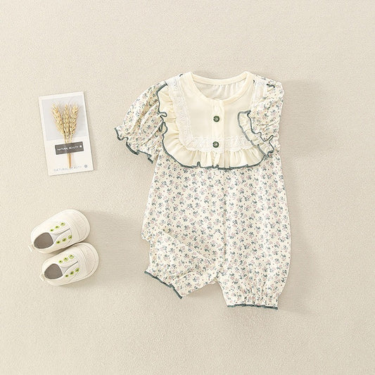 Summer Thin Newborn Jumpsuit Baby Girl's Romper - Harmony Gallery