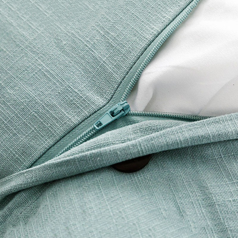 Cotton Linen Coconut Button Living Room Sofa Cushion - Harmony Gallery