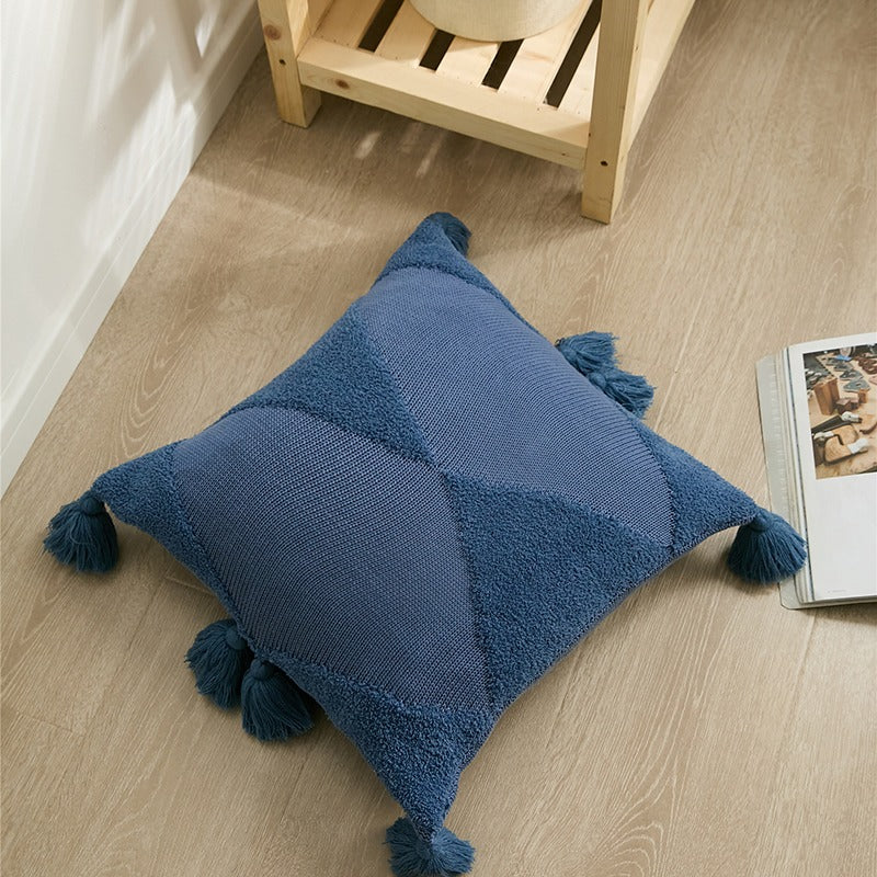 Hand Tufted Knitted Living Room Sofa Decorative Cushion - Harmony Gallery