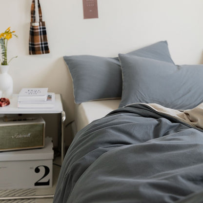 Pure Cotton Skin-Friendly Knitted Four-Piece Breathable Bed Set - Harmony Gallery