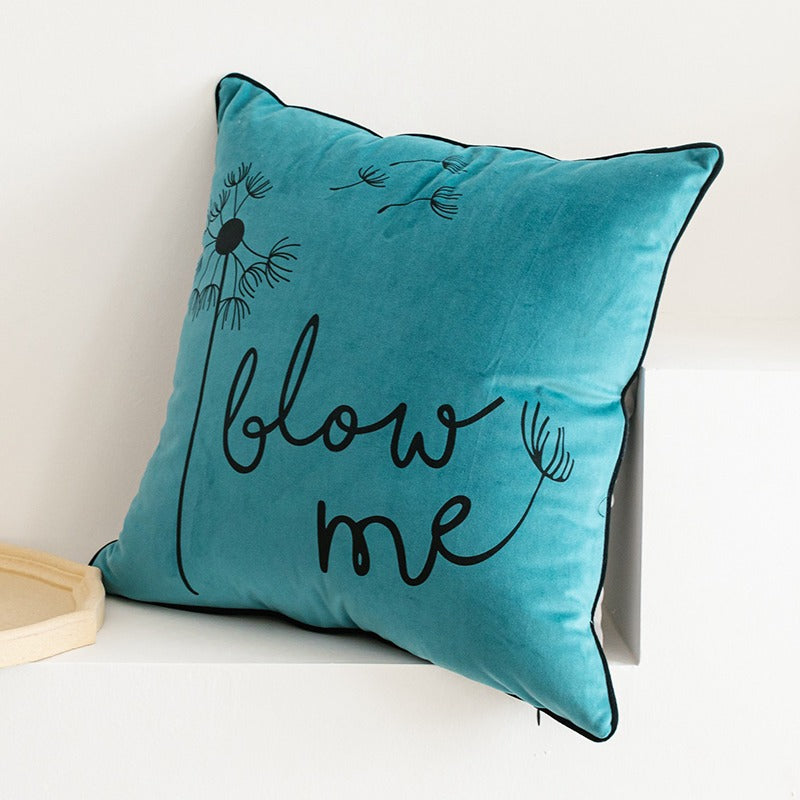 Nordic Letter Printing Living Room Sofa Home Cushion - Harmony Gallery
