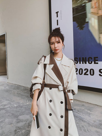 Loose British Style High Sense Women's Windbreaker - Harmony Gallery