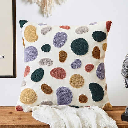 Nordic Cotton Towel Embroidery Living Room Sofa Cushion - Harmony Gallery