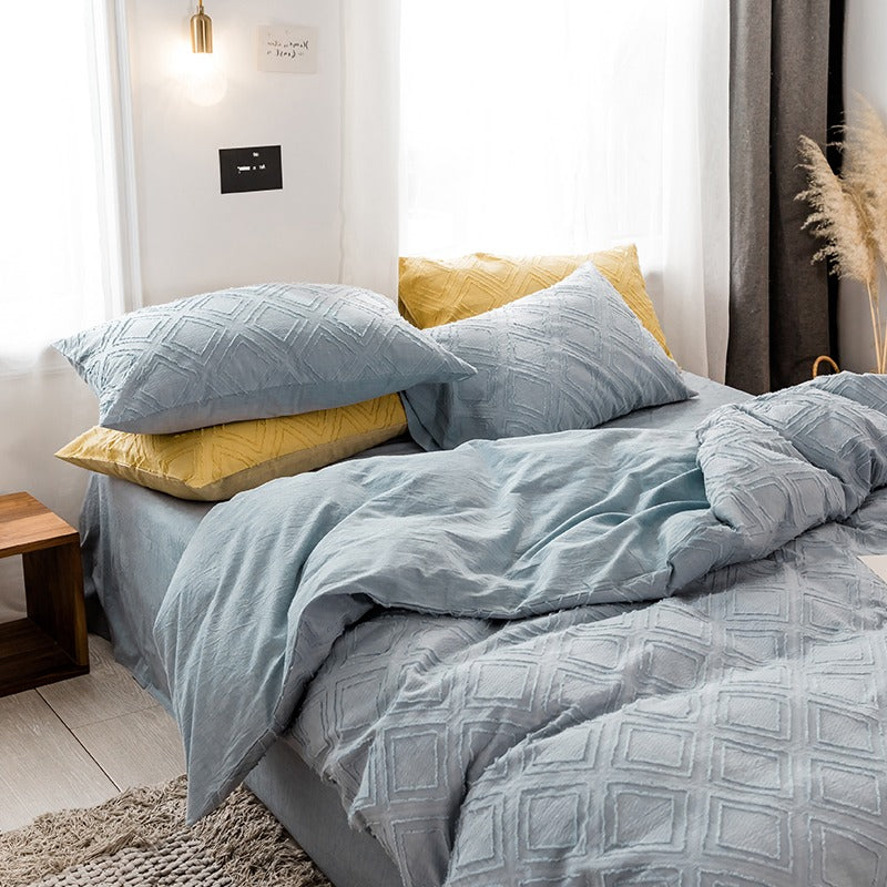 Princess Washed Cotton Long-Staple Four-Piece Bed Set - Harmony Gallery