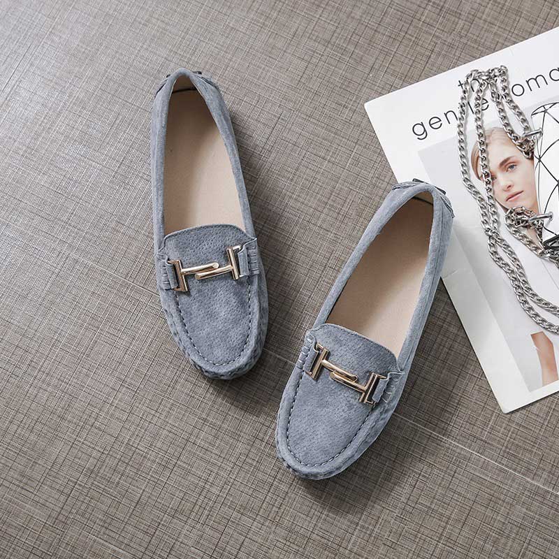 Genuine Leather Fashion Soft Scoop Women's Loafer - Harmony Gallery