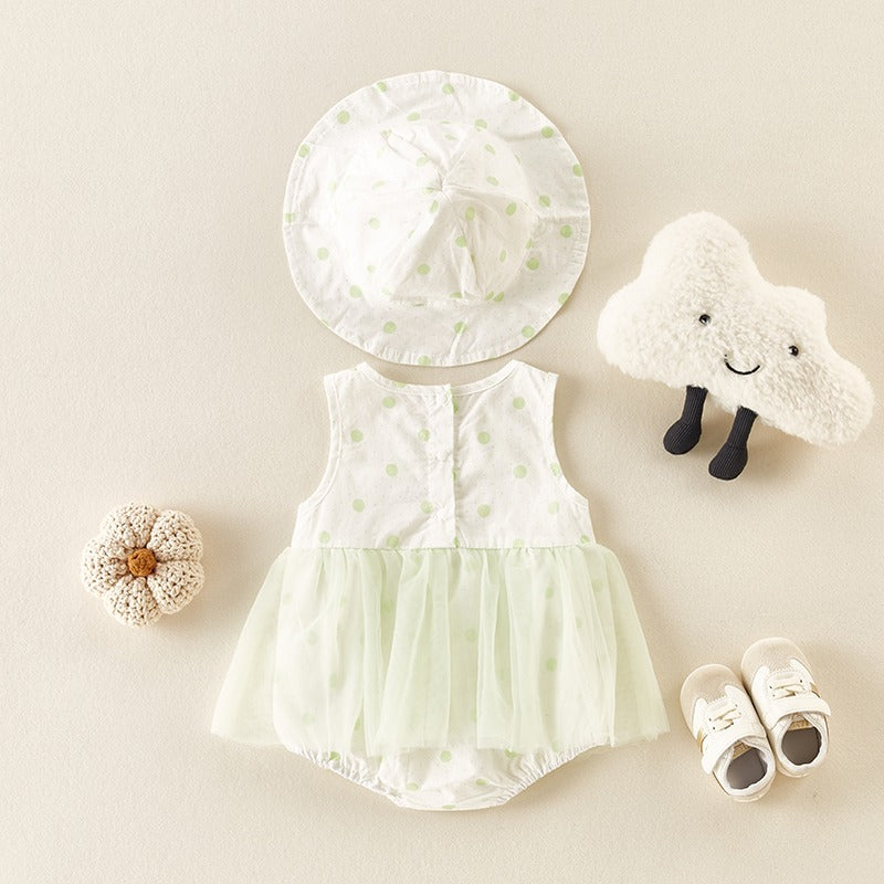 Cute Cotton Summer One-Piece Baby Girl's Romper - Harmony Gallery