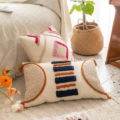 Handmade Moroccan Cotton Pillow Decoration Sofa Cushion - Harmony Gallery