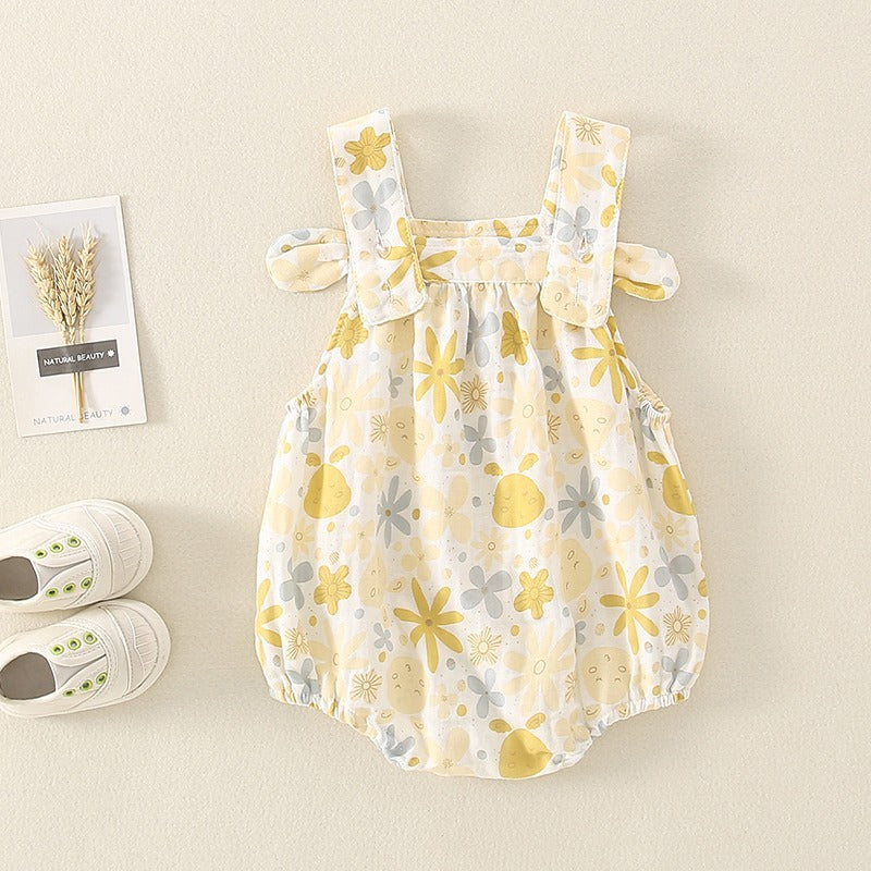 Newborn Summer Thin Cotton Baby Girl's Romper - Harmony Gallery