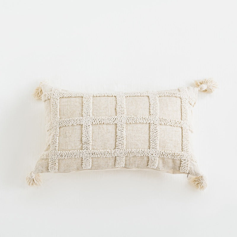 Ethnic Bohemian Handmade Tassel Living Room Sofa Cushion - Harmony Gallery
