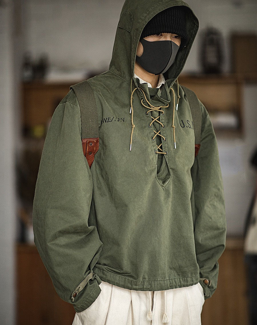 Tooling American Retro World War II Men's Windbreaker - Harmony Gallery