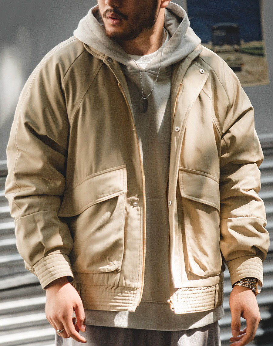 Tooling Retro Air Force Bomber Warm Cotton Men's Jacket - Harmony Gallery