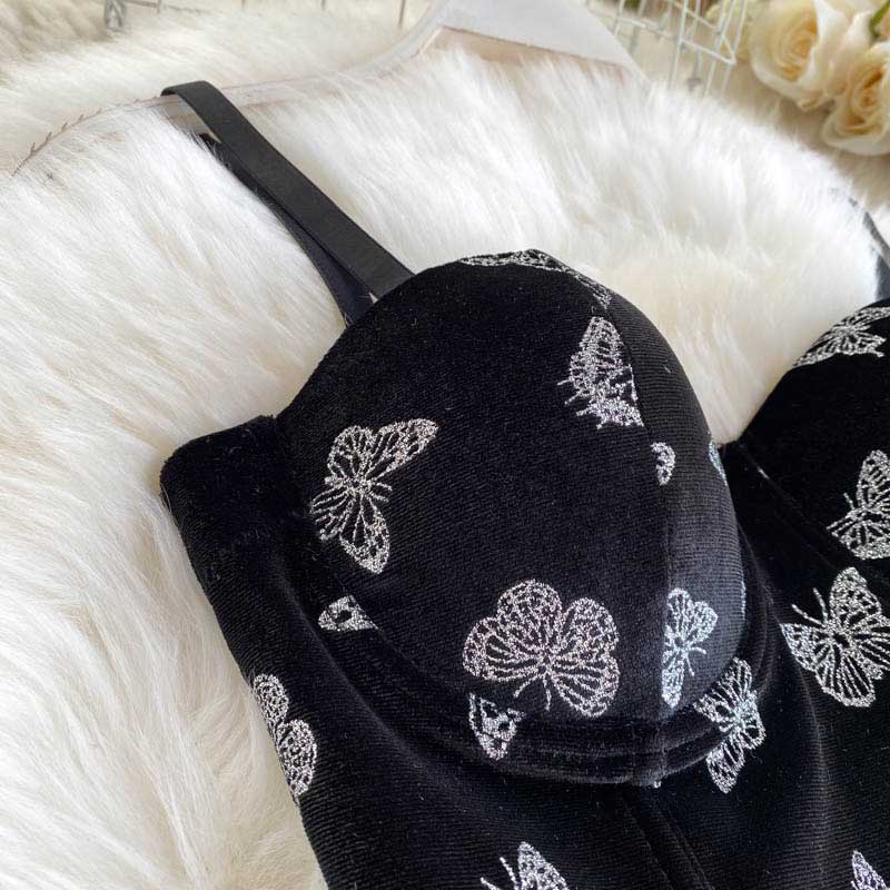 American Sexy Retro Camisole Butterfly Women's Bra - Harmony Gallery