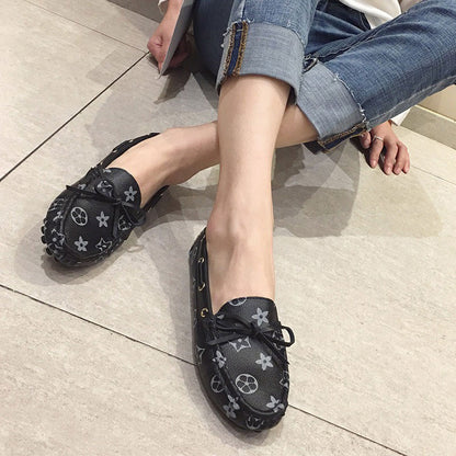 Social Peas All-Match Soft Leather Flat Women's Loafer - Harmony Gallery