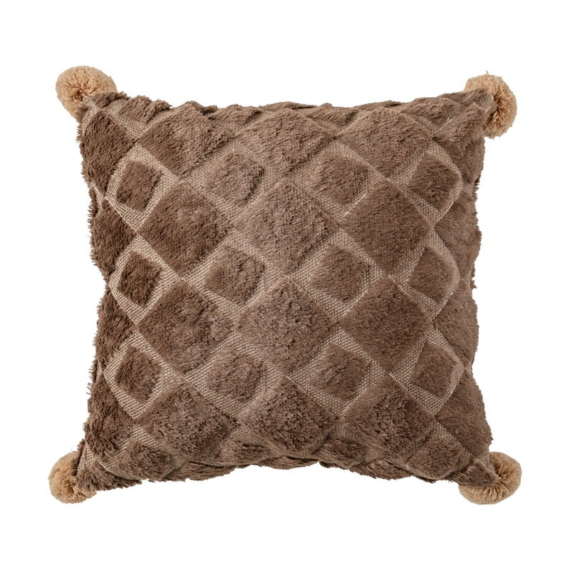 Embroidered Pompon Living Room Sofa Cushion - Harmony Gallery