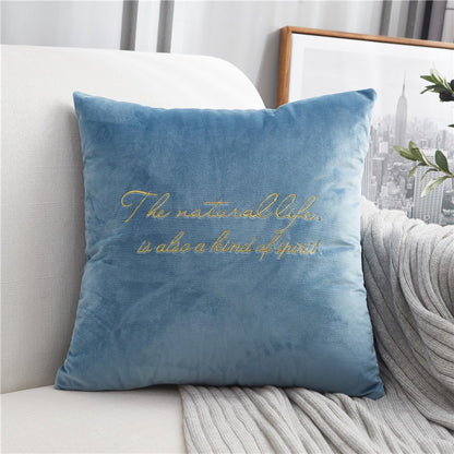 Nordic Light Luxury Velvet Sofa Living Room Cushion - Harmony Gallery