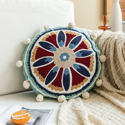 Moroccan Ethnic Round Homestay Decorative Sofa Cushion - Harmony Gallery