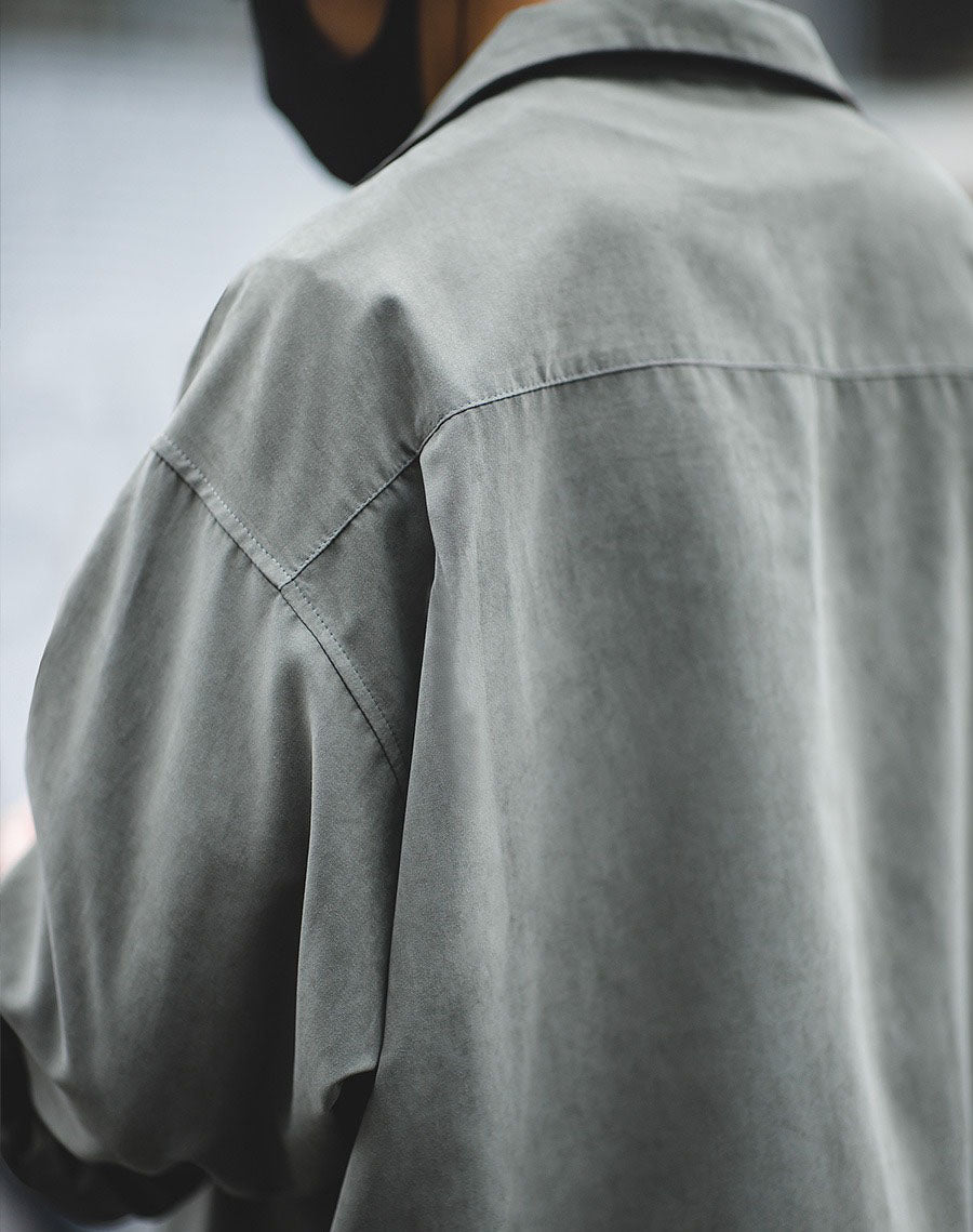 Workwear American Folded Vintage Loose Men's Shirt - Harmony Gallery