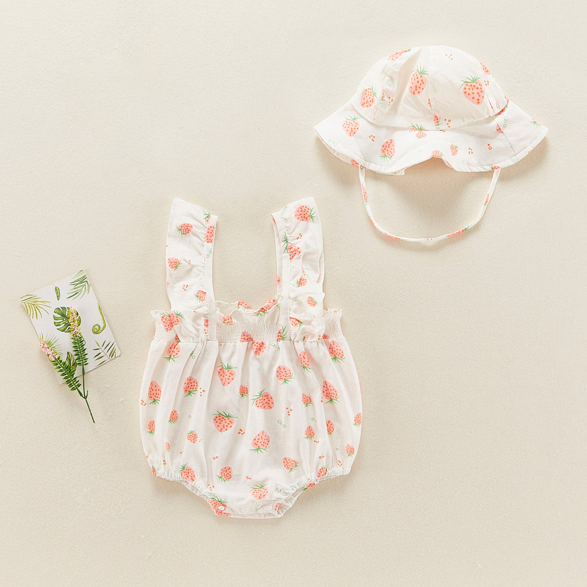 Summer Floral Thin Bodysuit Baby Girl's Romper - Harmony Gallery