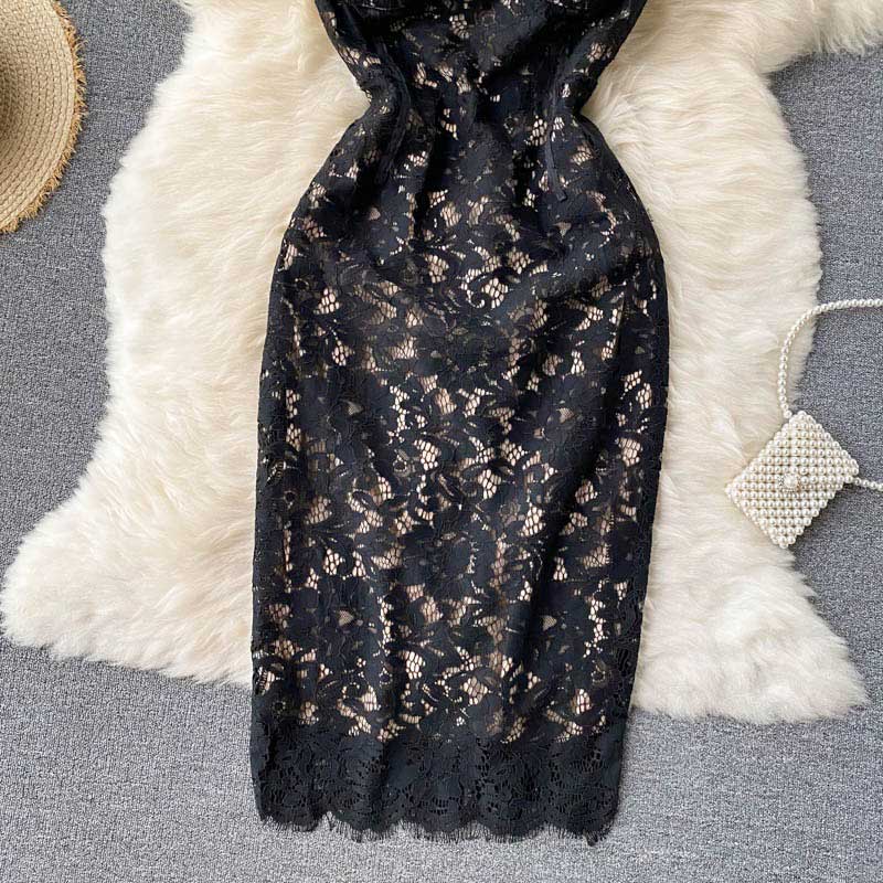 Sexy Nightclub Mid-Length Summer Lace Women's Dress - Harmony Gallery