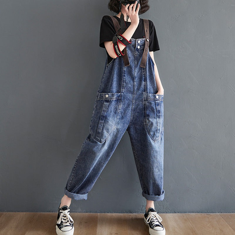 Casual Crotch Thick Harem Women's Overall - Harmony Gallery