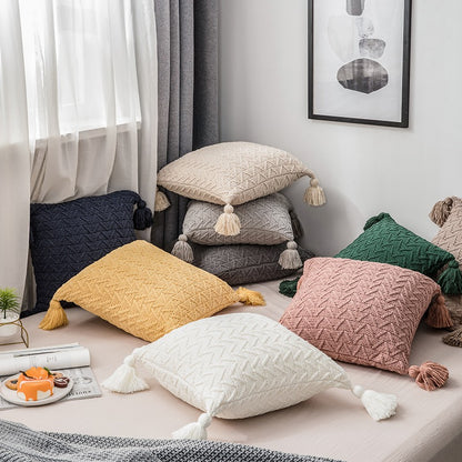 Nordic Decoration Knitted Living Room Sofa Homestay Cushion - Harmony Gallery