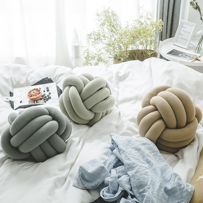 Circular Creative Decoration Round Knot Ball Cushion - Harmony Gallery