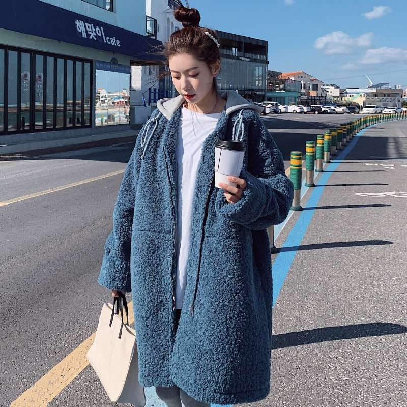 Mid-Length Chic Quilted Hooded Loose Women's Jacket - Harmony Gallery